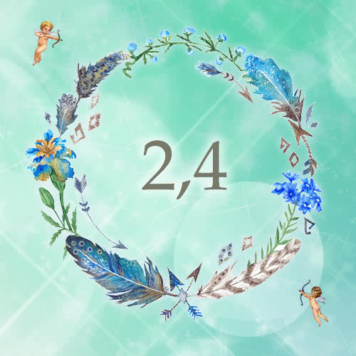 エンジェルナンバー2と4の組み合わせ(24,42,242)を解説します。